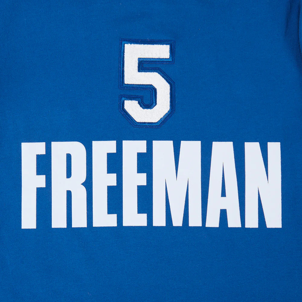 MLB LOS ANGELES DODGERS FREDDIE FREEMAN #5 CLASSIC PLAYER NAME AND NUMBER BIG BOYS SHORT SLEEVE TOP