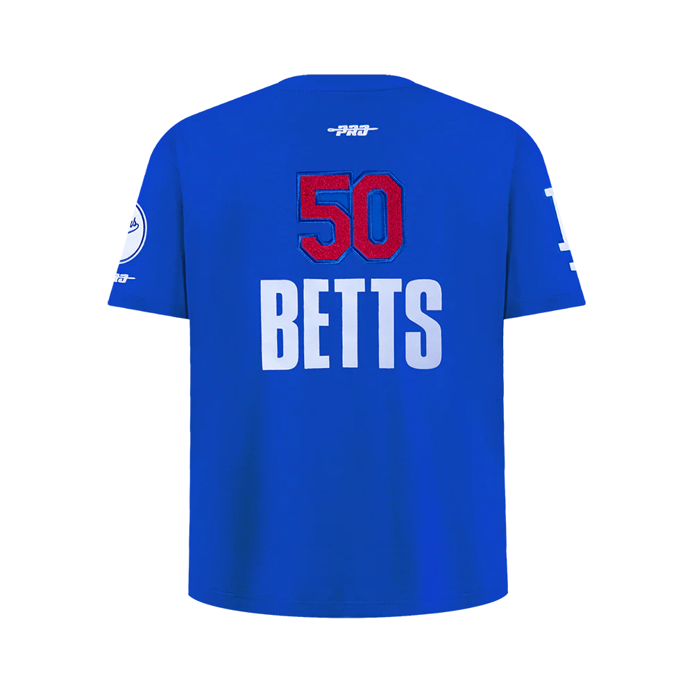 MLB LOS ANGELES DODGERS MOOKIE BETTS #50 CLASSIC PLAYER NAME AND NUMBER BIG BOYS TAPING TOP