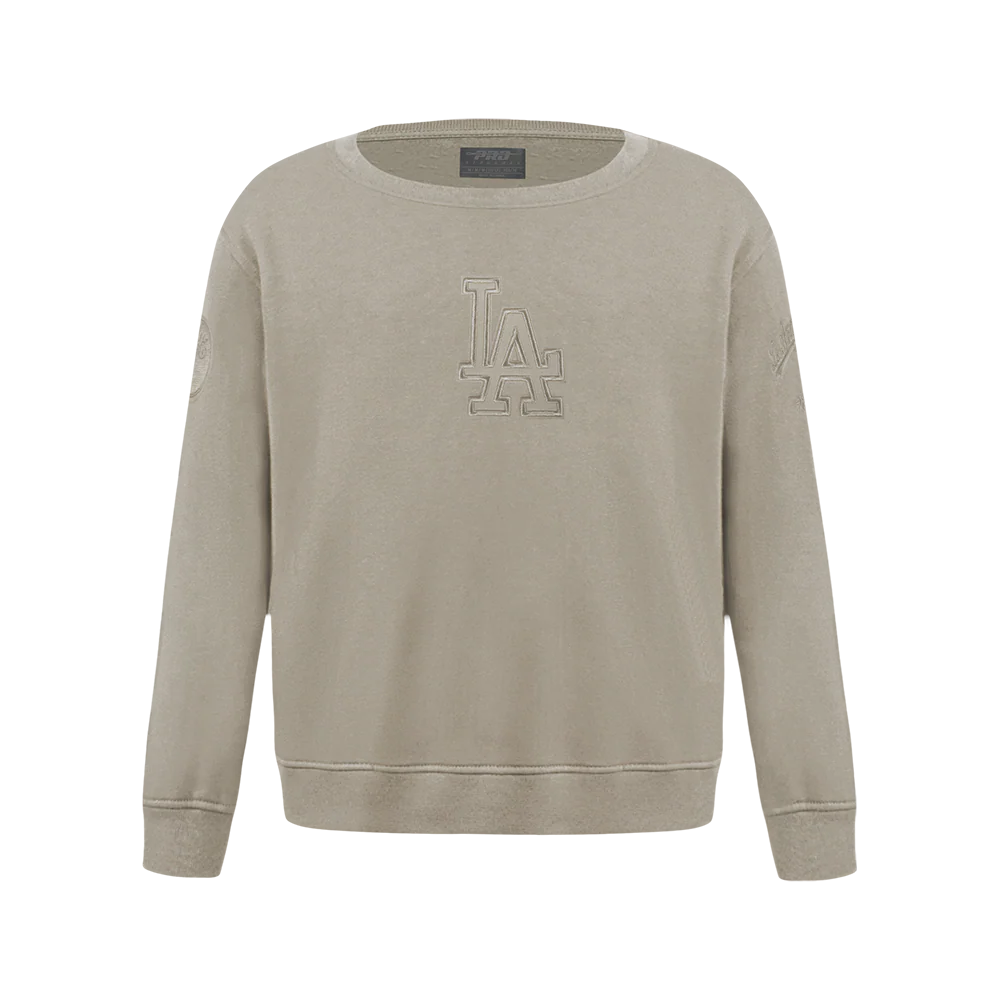 MLB LOS ANGELES DODGERS NEUTRAL BIG BOYS FLEECE CREWNECK