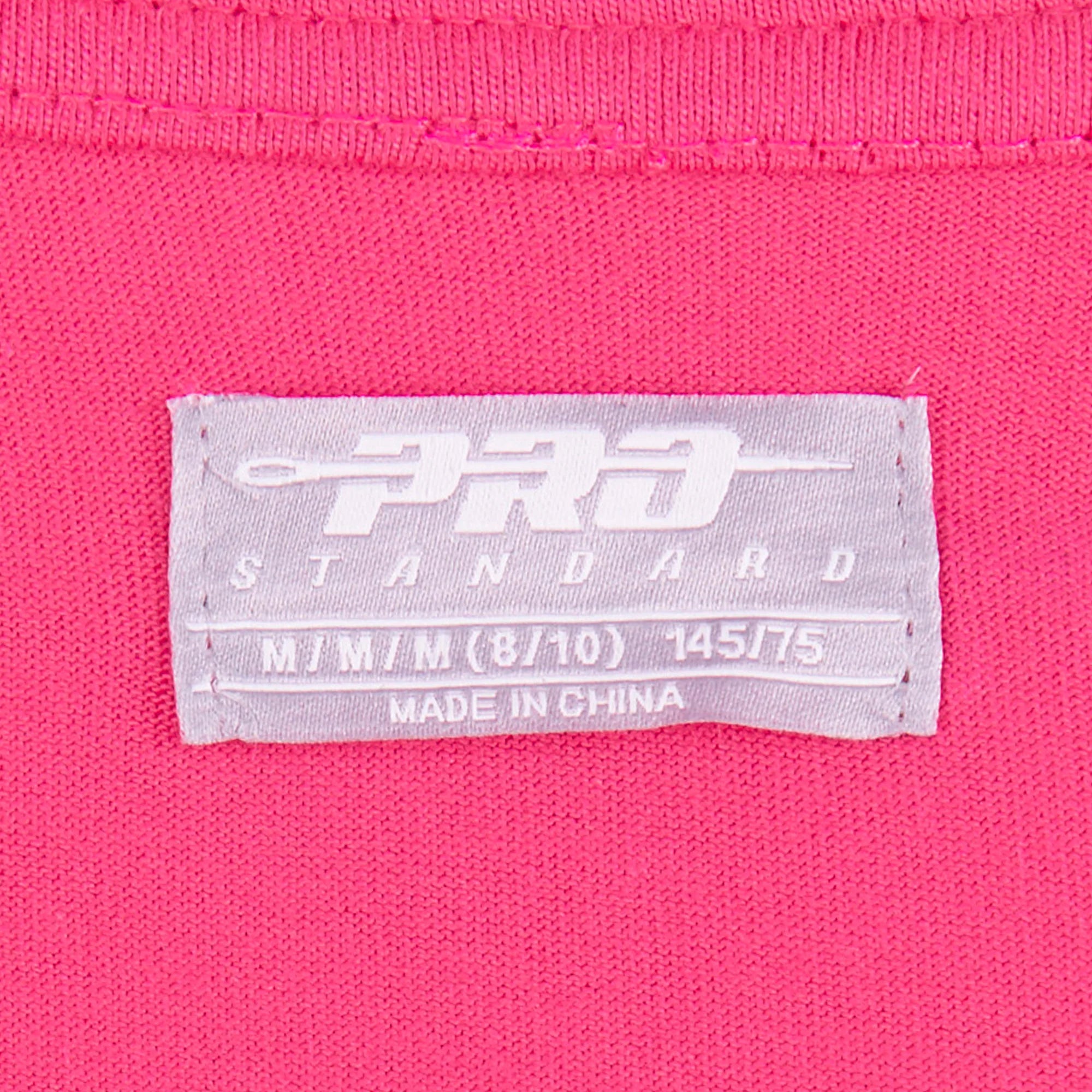 MLB LOS ANGELES DODGERS TRIPLE PINK BIG GIRLS SHORT SLEEVE BOXY TOP