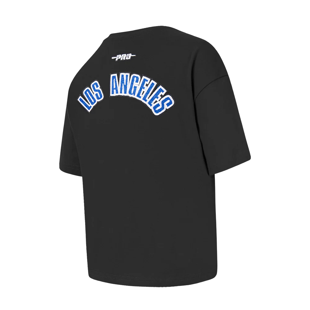 MLB LOS ANGELES DODGERS CLASSIC BIG GIRLS SHORT SLEEVE BOXY TOP