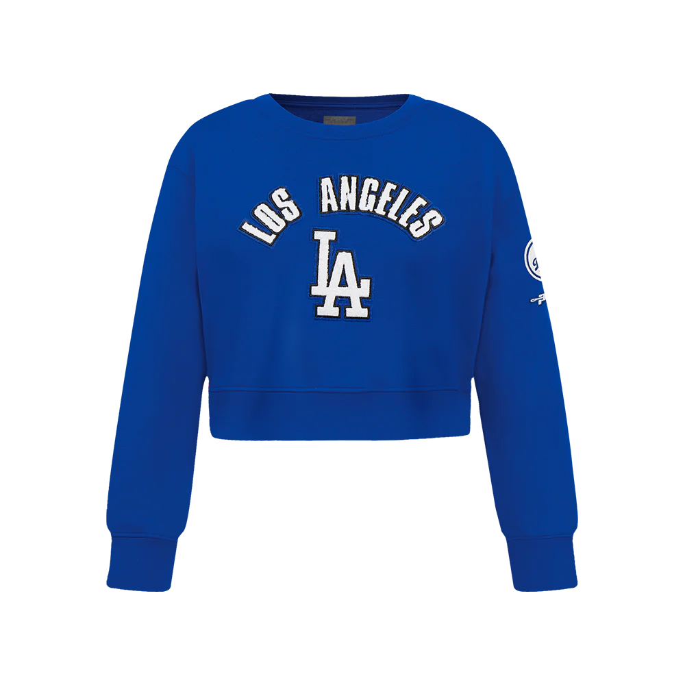 MLB LOS ANGELES DODGERS CLASSIC BIG GIRLS FLEECE CREWNECK