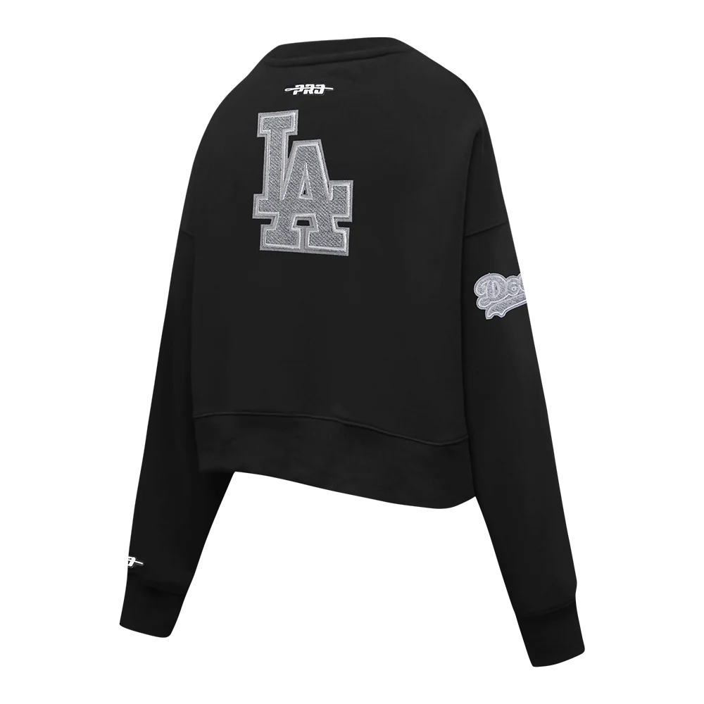 MLB LOS ANGELES DODGERS REVERSE FRENCH TERRY WOMEN'S FLEECE CREWNECK