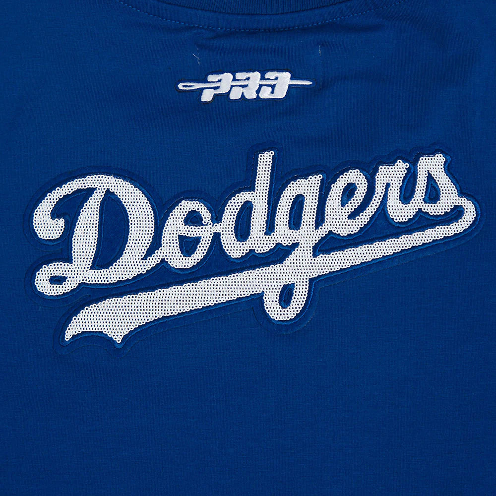 MLB LOS ANGELES DODGERS GAME DAY CLASSICS WOMEN'S DOUBLE KNIT CREWNECK
