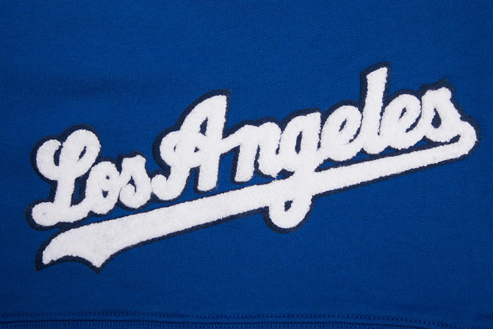 MLB LOS ANGELES DODGERS CLASSIC WOMEN'S CROPPED PULLOVER HOODIE