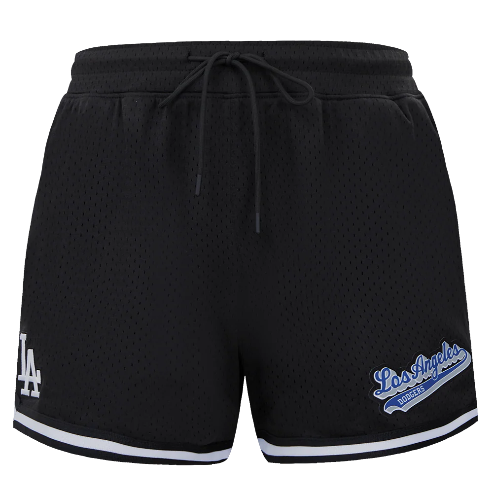 MLB LOS ANGELES DODGERS SCRIPT TAIL WOMEN'S MESH SHORT