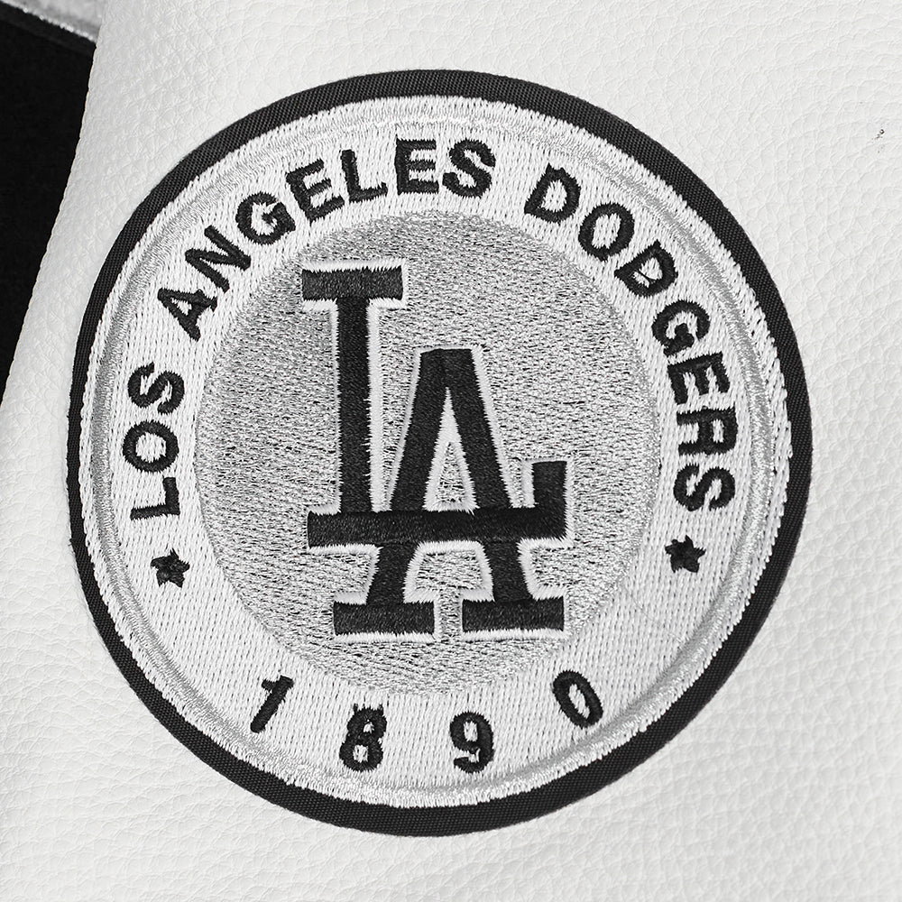 MLB LOS ANGELES DODGERS PEARLS WOMEN'S RIB WOOL VARSITY JACKET