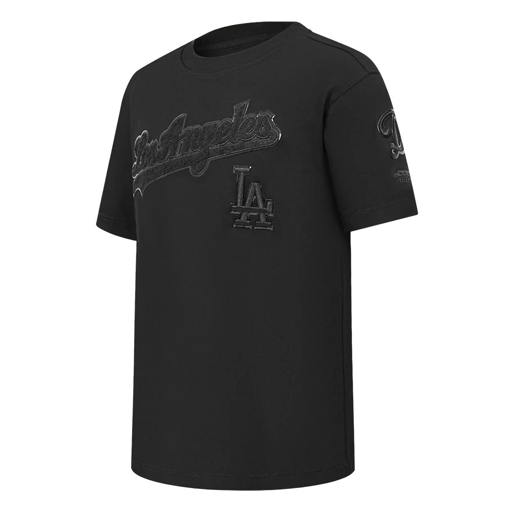 MLB LOS ANGELES DODGERS TRIPLE BLACK LITTLE BOYS SHORT SLEEVE TOP
