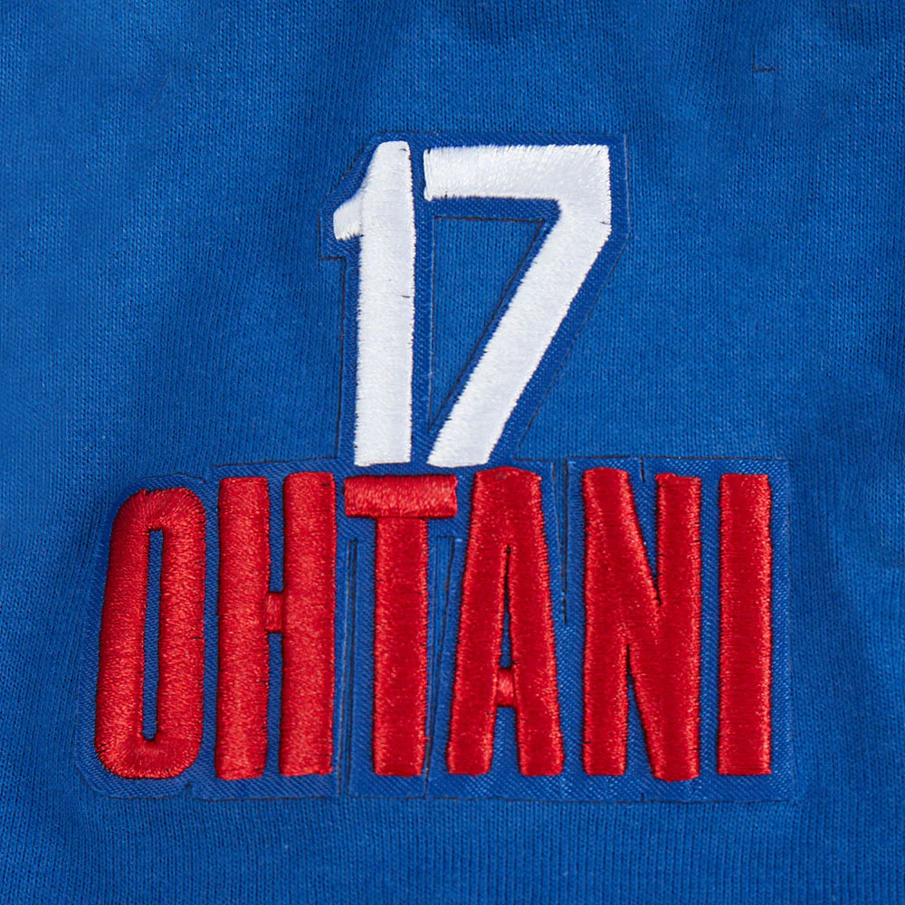 MLB LOS ANGELES DODGERS SHOHEI OHTANI #17 CLASSIC PLAYER NAME AND NUMBER LITTLE BOYS SHORT SLEEVE TOP