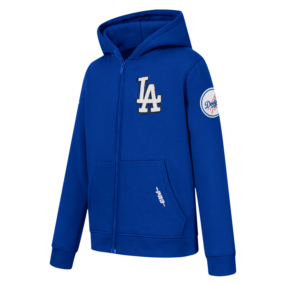 MLB LOS ANGELES DODGERS CLASSIC LITTLE BOYS FLEECE FZ HOODIE