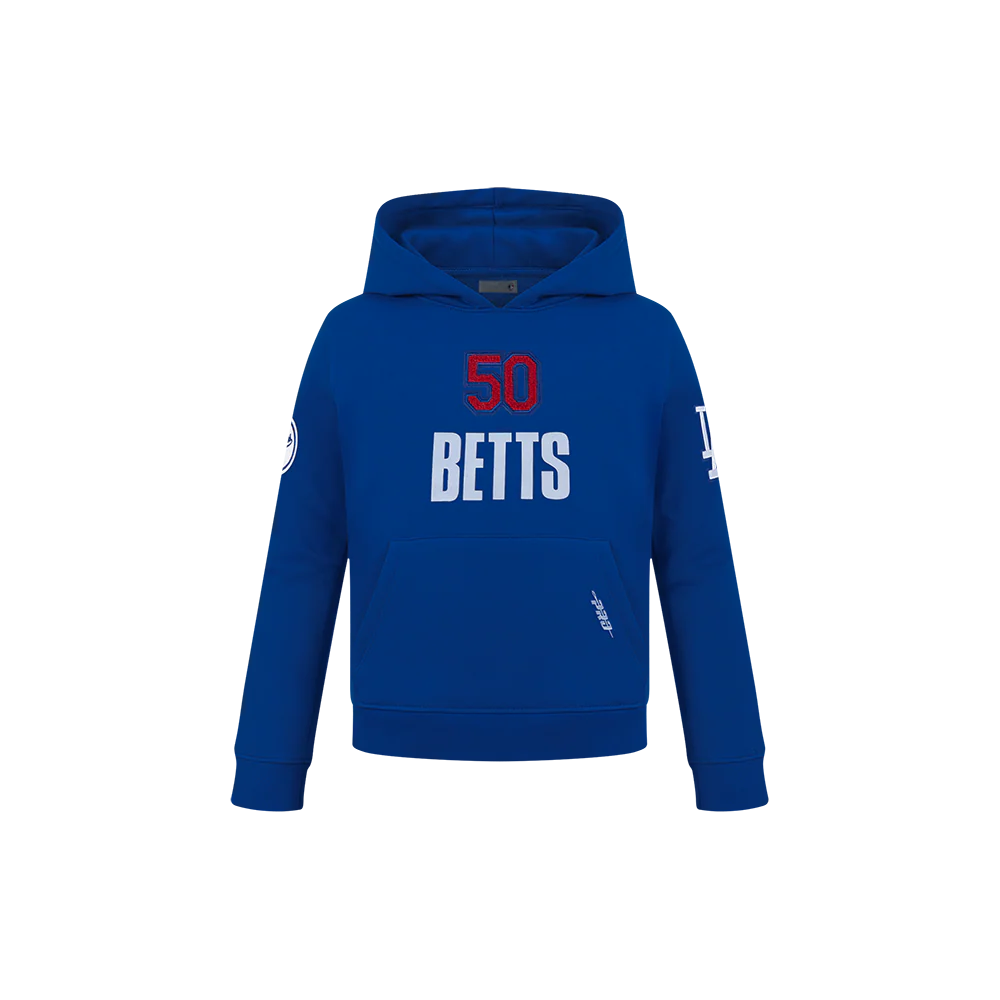 MLB LOS ANGELES DODGERS MOOKIE BETTS #50 CLASSIC PLAYER NAME AND NUMBERæLITTLE BOYS PULLOVER HOODIE