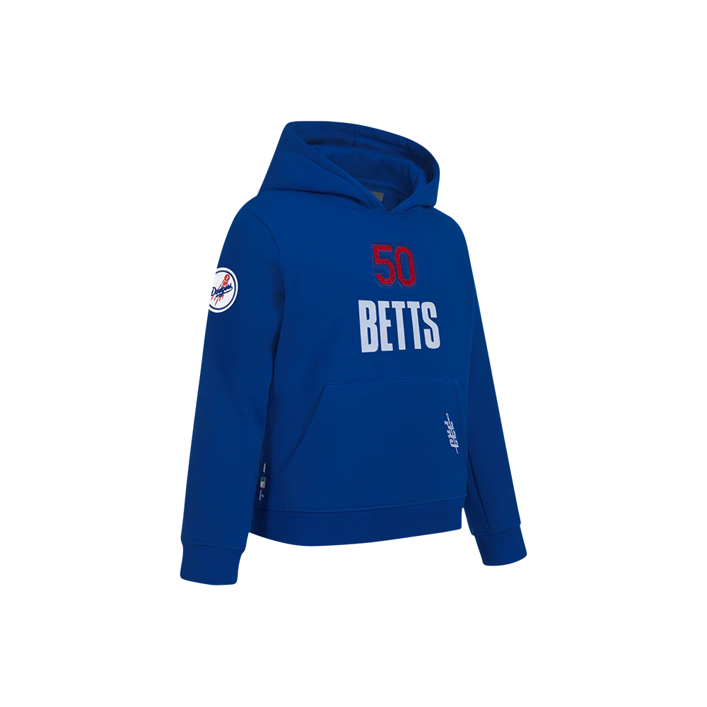 MLB LOS ANGELES DODGERS MOOKIE BETTS #50 CLASSIC PLAYER NAME AND NUMBERæLITTLE BOYS PULLOVER HOODIE
