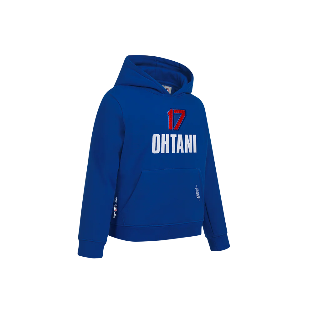MLB LOS ANGELES DODGERS SHOHEI OHTANI #17 CLASSIC PLAYER NAME AND NUMBERæLITTLE BOYS PULLOVER HOODIE