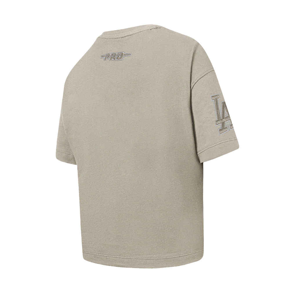 MLB LOS ANGELES DODGERS NEUTRAL LITTLE GIRLS SHORT SLEEVE BOXY TOP