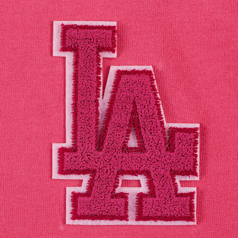 MLB LOS ANGELES DODGERS TRIPLE PINK LITTLE GIRLS TOP DRESS