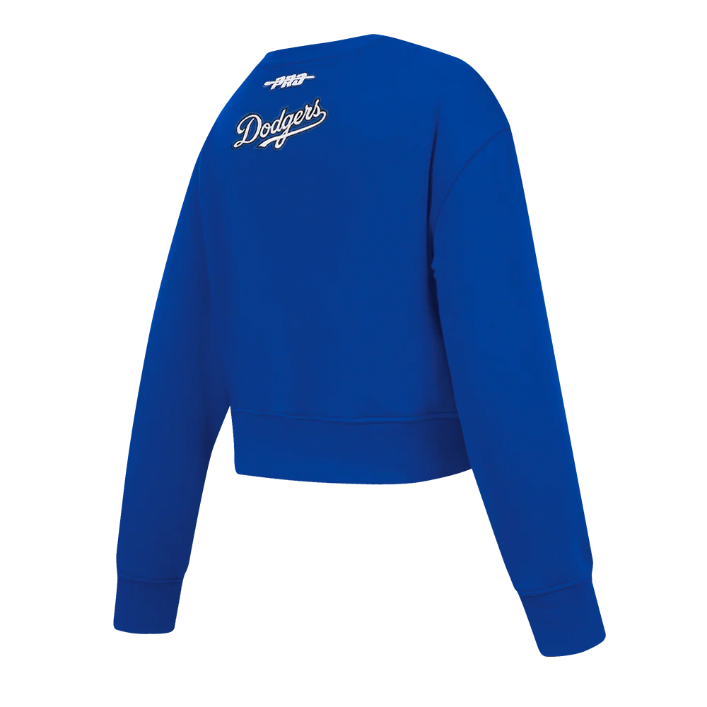 MLB LOS ANGELES DODGERS CLASSIC LITTLE GIRLS FLEECE CREWNECK