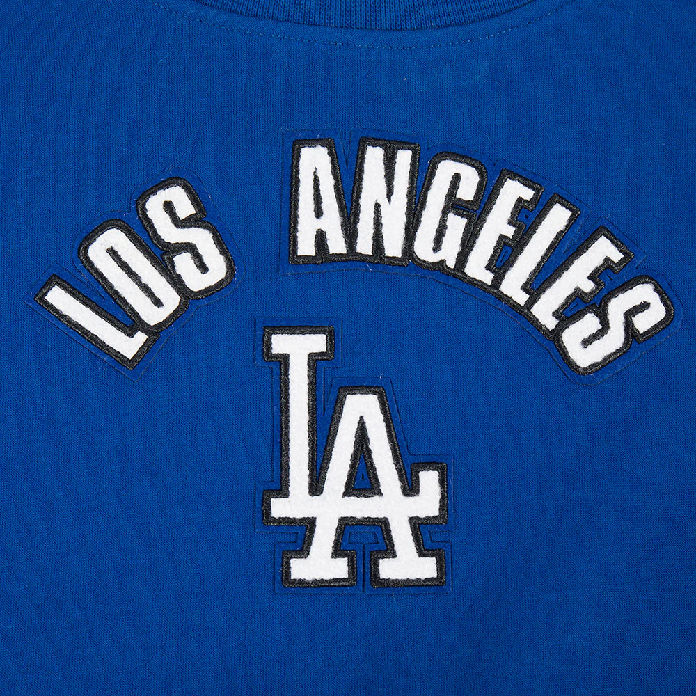 MLB LOS ANGELES DODGERS CLASSIC LITTLE GIRLS FLEECE CREWNECK