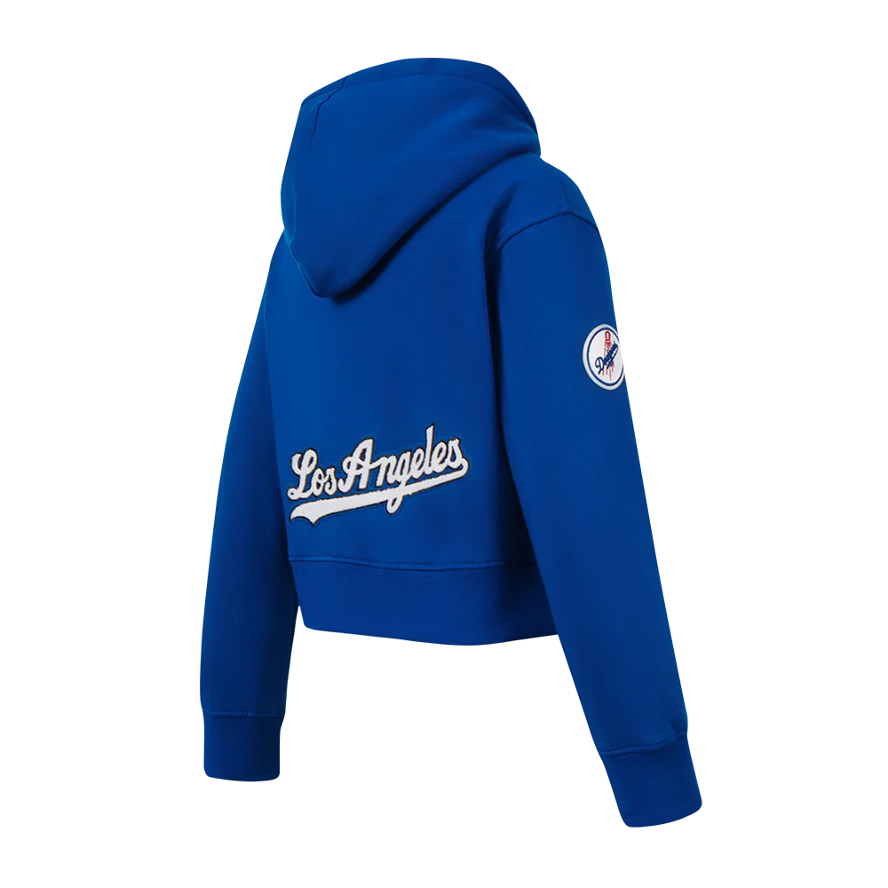 MLB LOS ANGELES DODGERS CLASSIC LITTLE GIRLS FLEECE FZ HOODIE