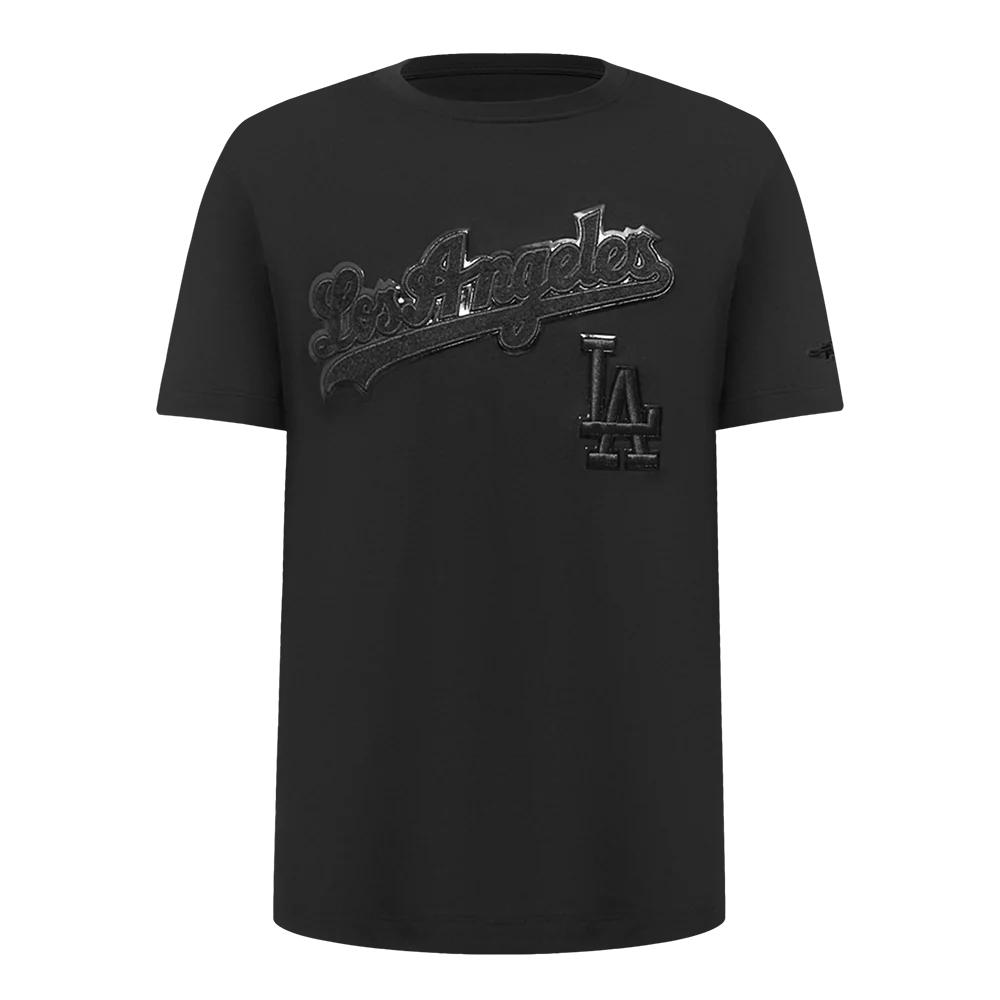 MLB LOS ANGELES DODGERS TRIPLE BLACK TODDLER BOYS SHORT SLEEVE TOP