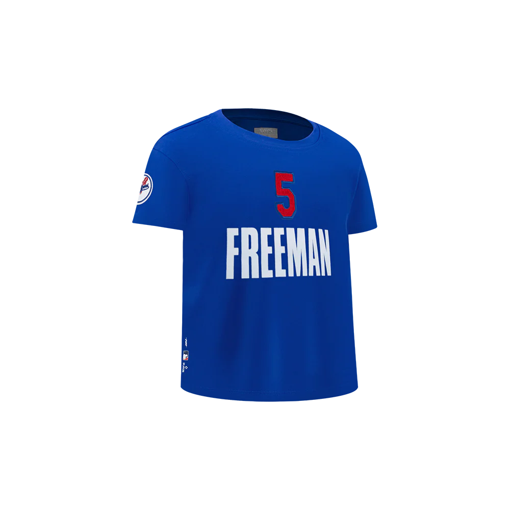 MLB LOS ANGELES DODGERS FREDDIE FREEMAN #5 CLASSIC PLAYER NAME AND NUMBER TODDLER BOYS SHORT SLEEVE TOP