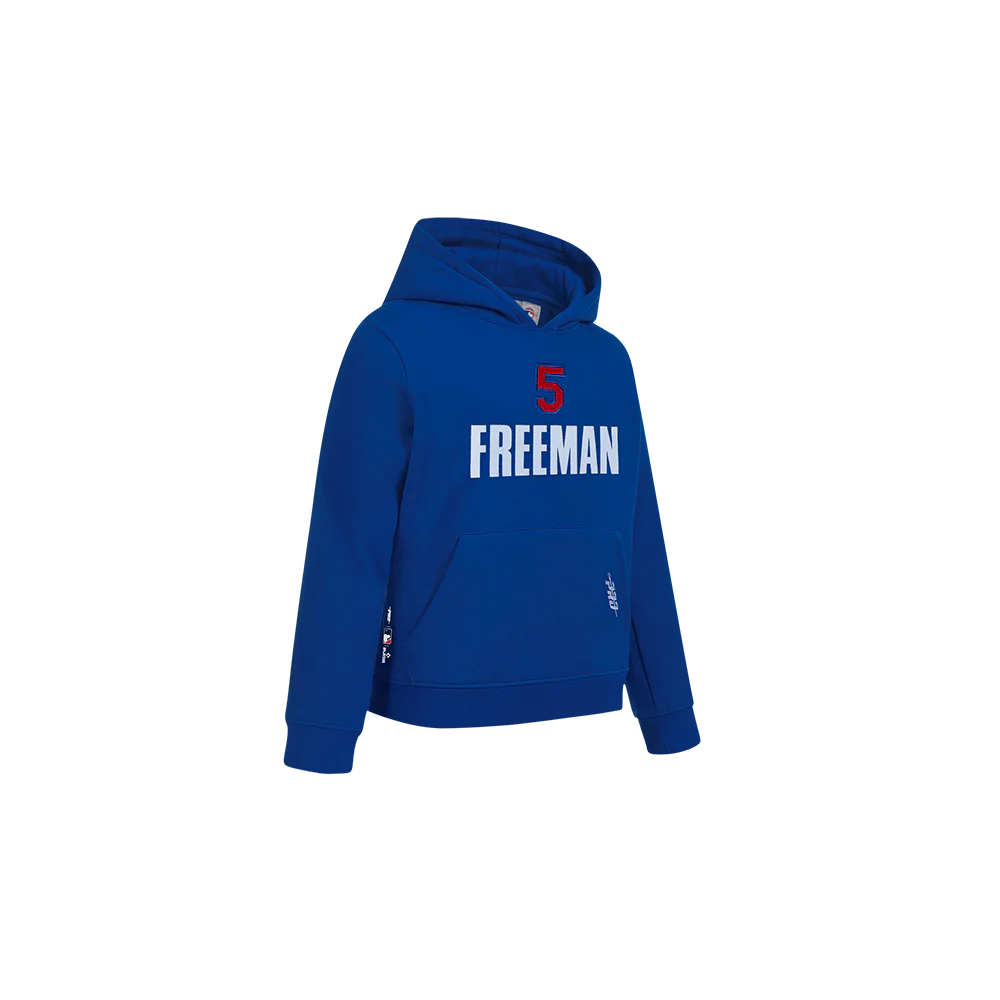 MLB LOS ANGELES DODGERS FREDDIE FREEMAN #5 CLASSIC PLAYER NAME AND NUMBER TODDLER BOYS PULLOVER HOODIE