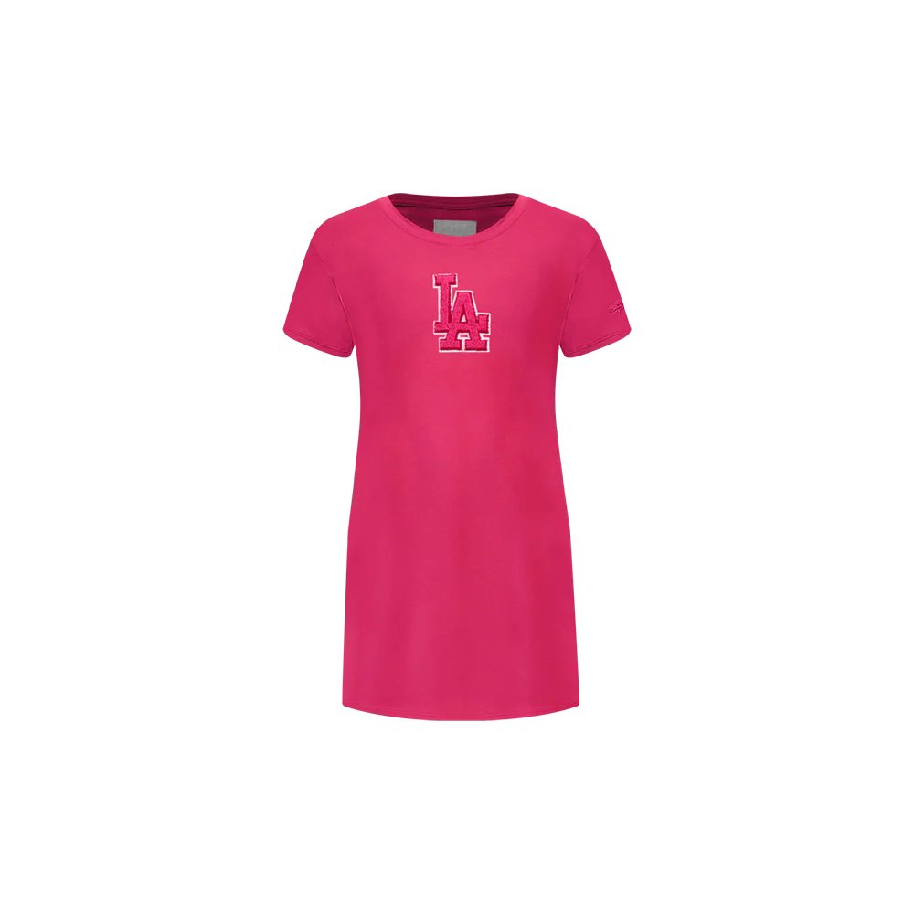 MLB LOS ANGELES DODGERS TRIPLE PINK TODDLER GIRLS TOP DRESS