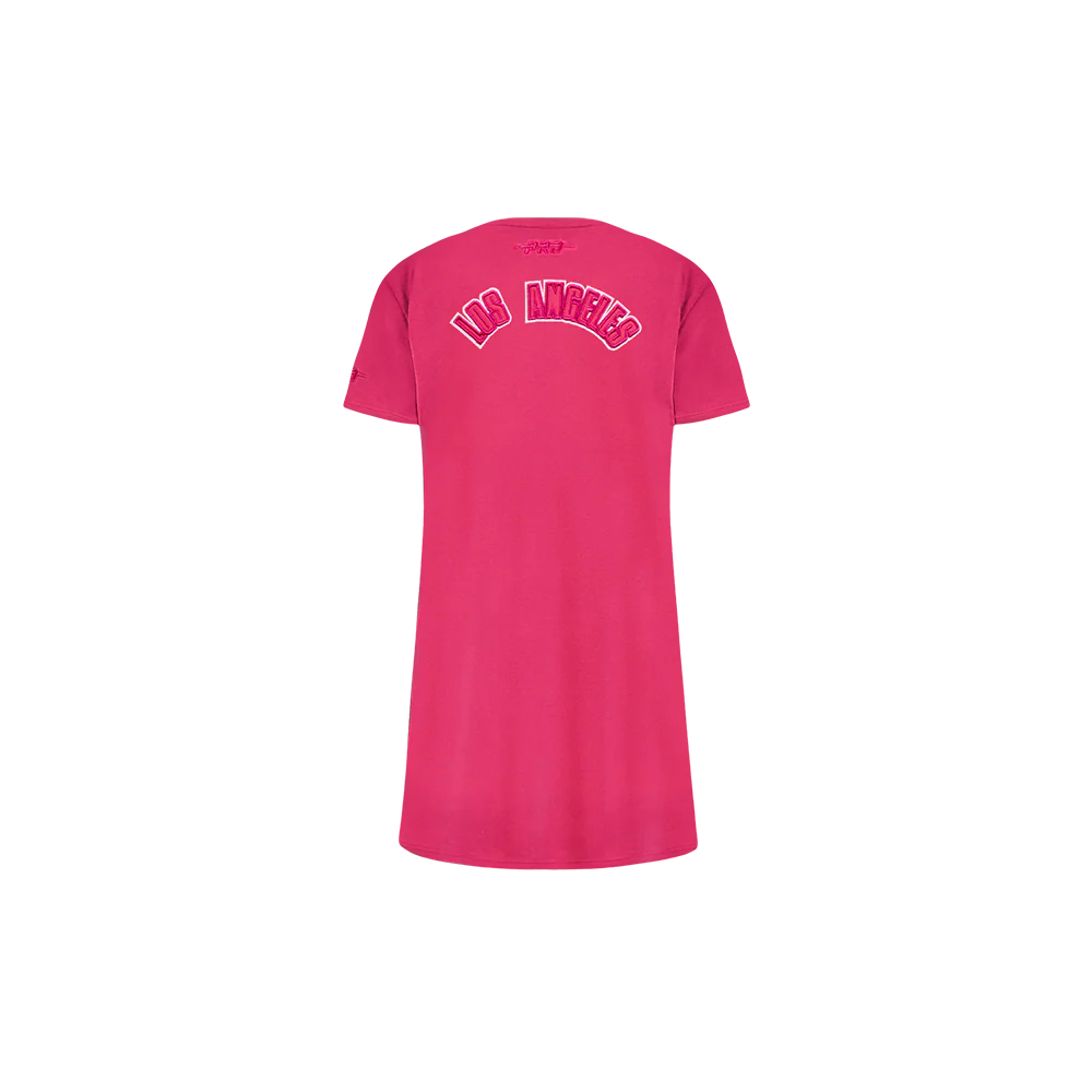 MLB LOS ANGELES DODGERS TRIPLE PINK TODDLER GIRLS TOP DRESS