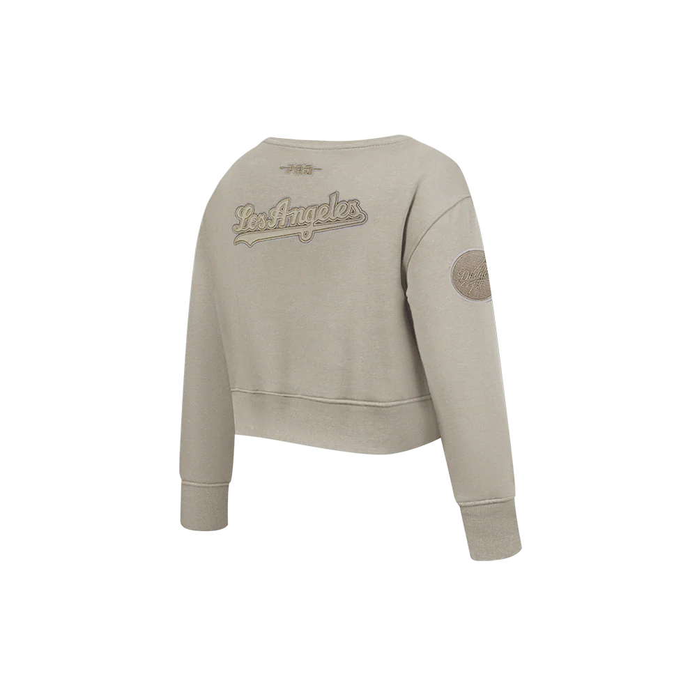MLB LOS ANGELES DODGERS NEUTRAL TODDLER GIRLS FLEECE CREWNECK