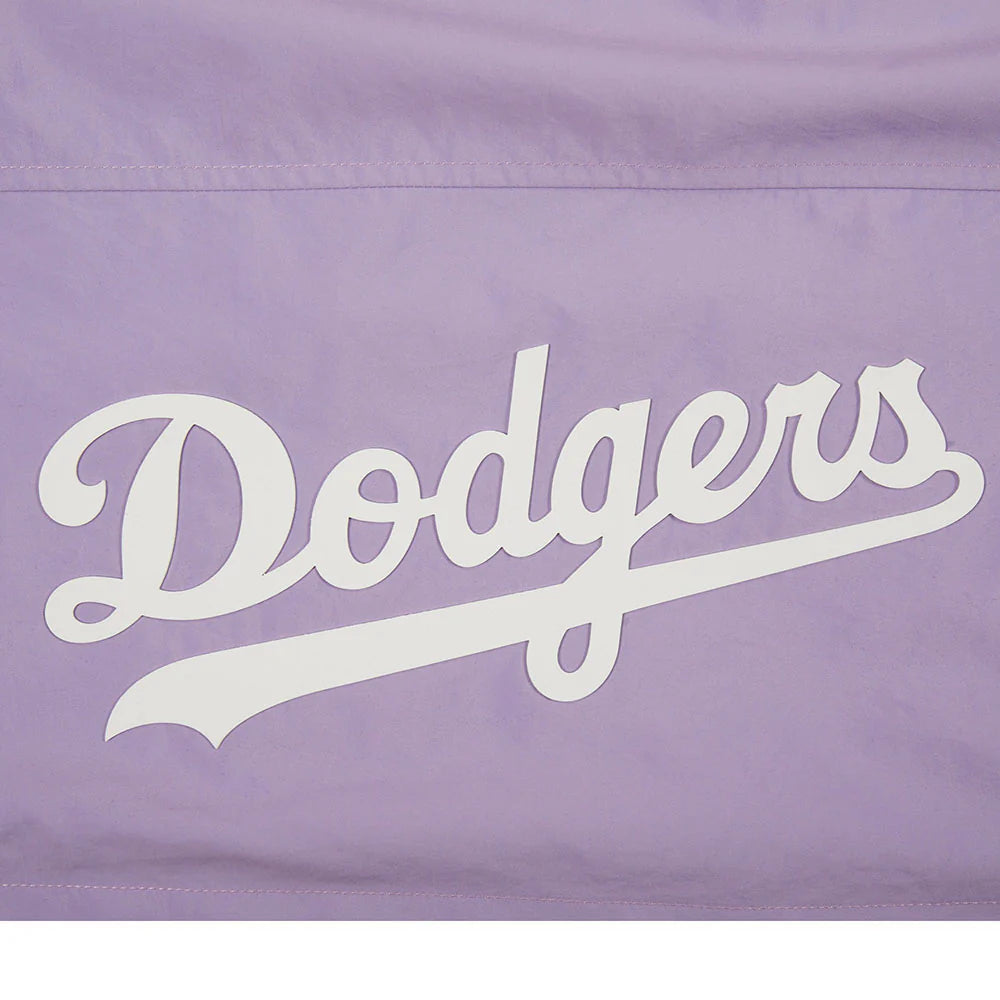 MLB LOS ANGELES DODGERS HOLOGRAM WOMEN'S 1/2 ZIP WIND JACKET