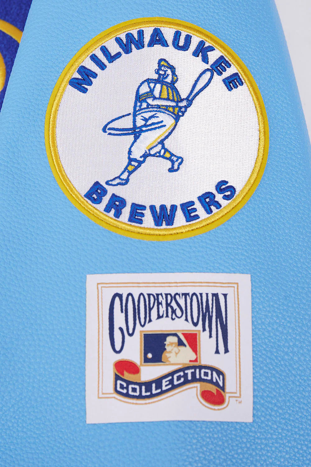 MLB MILWAUKEE BREWERS RETRO CLASSIC MEN'S RIB WOOL VARSITY JACKET