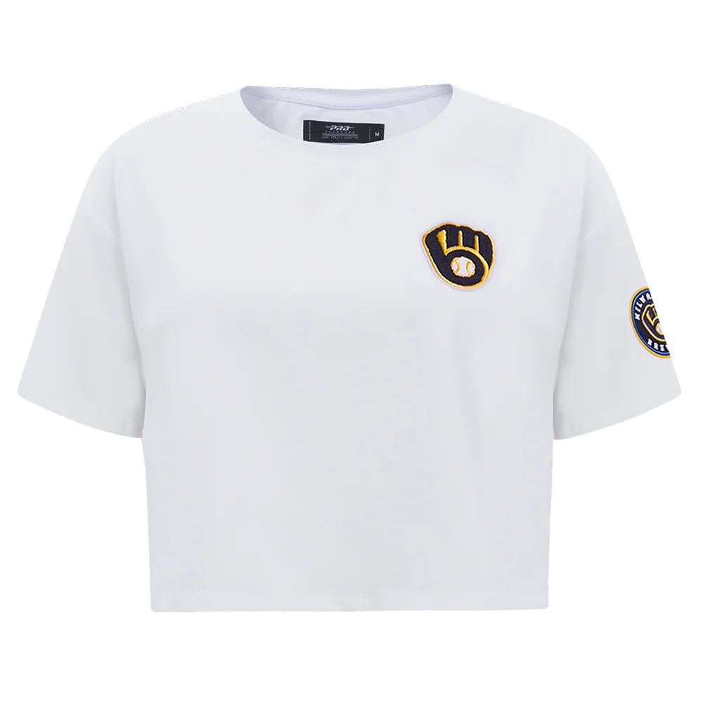 MLB MILWAUKEE BREWERS CLASSIC WOMEN'S BOXY TOP
