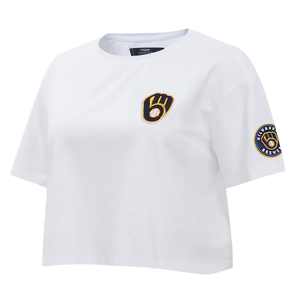 MLB MILWAUKEE BREWERS CLASSIC WOMEN'S BOXY TOP