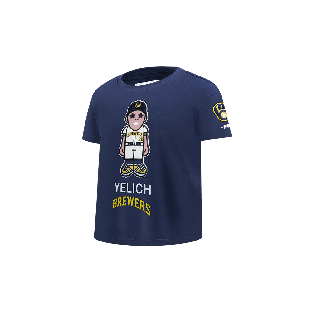 MLB MILWAUKEE BREWERS CHRISTIAN YELICH #22 AVATAR TODDLER BOYS SHORT SLEEVE TOP