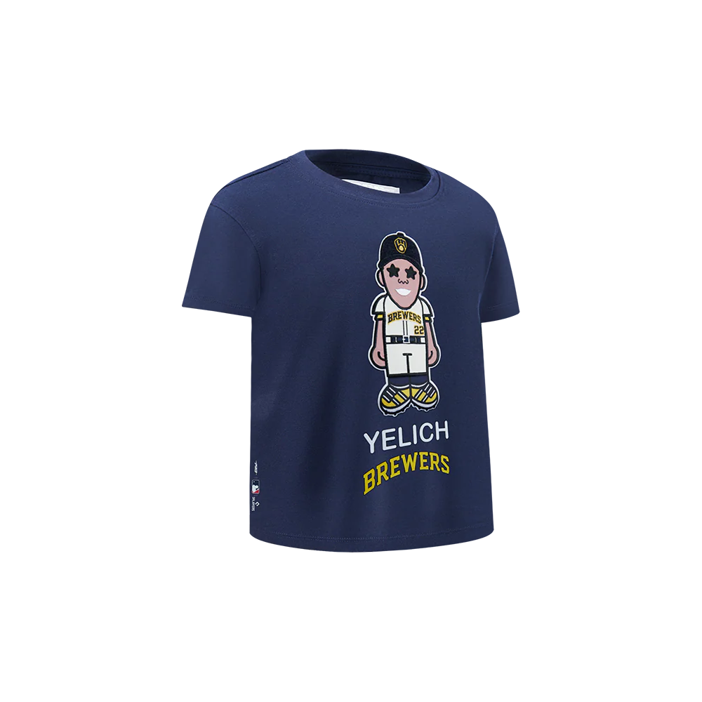 MLB MILWAUKEE BREWERS CHRISTIAN YELICH #22 AVATAR TODDLER BOYS SHORT SLEEVE TOP