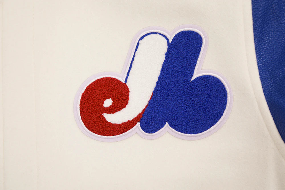 MLB MONTREAL EXPOS RETRO CLASSIC MEN'S RIB WOOL VARSITY JACKET