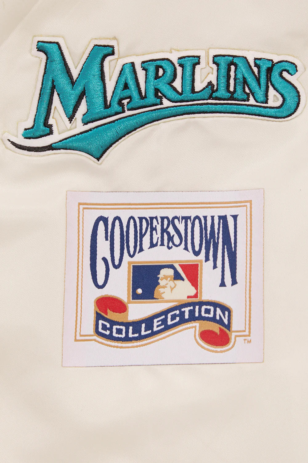MLB FLORIDA MARLINS RETRO CLASSIC MEN'S RIB SATIN JACKET