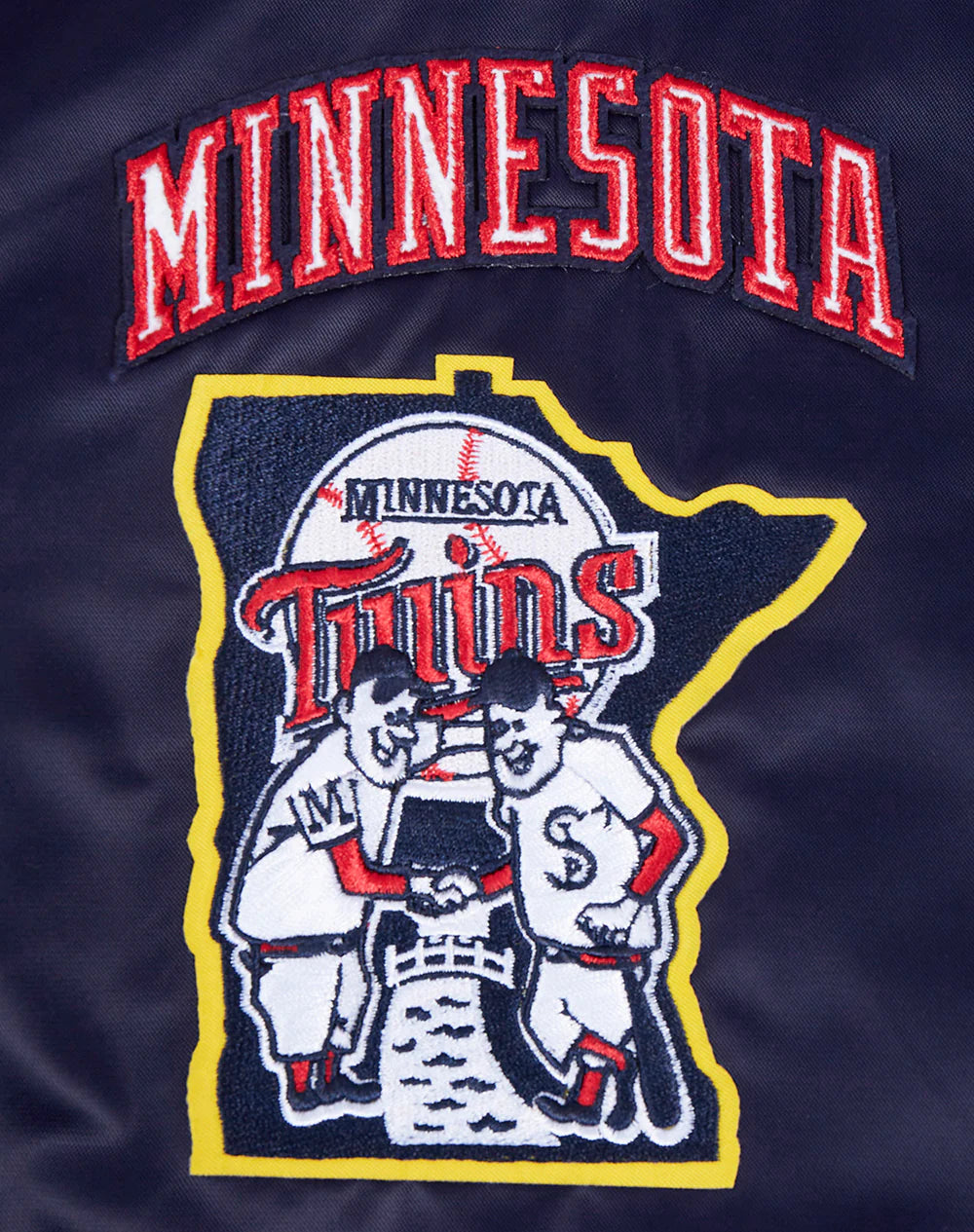 MLB MINNESOTA TWINS RETRO CLASSIC WOMEN'S RIB SATIN JACKET