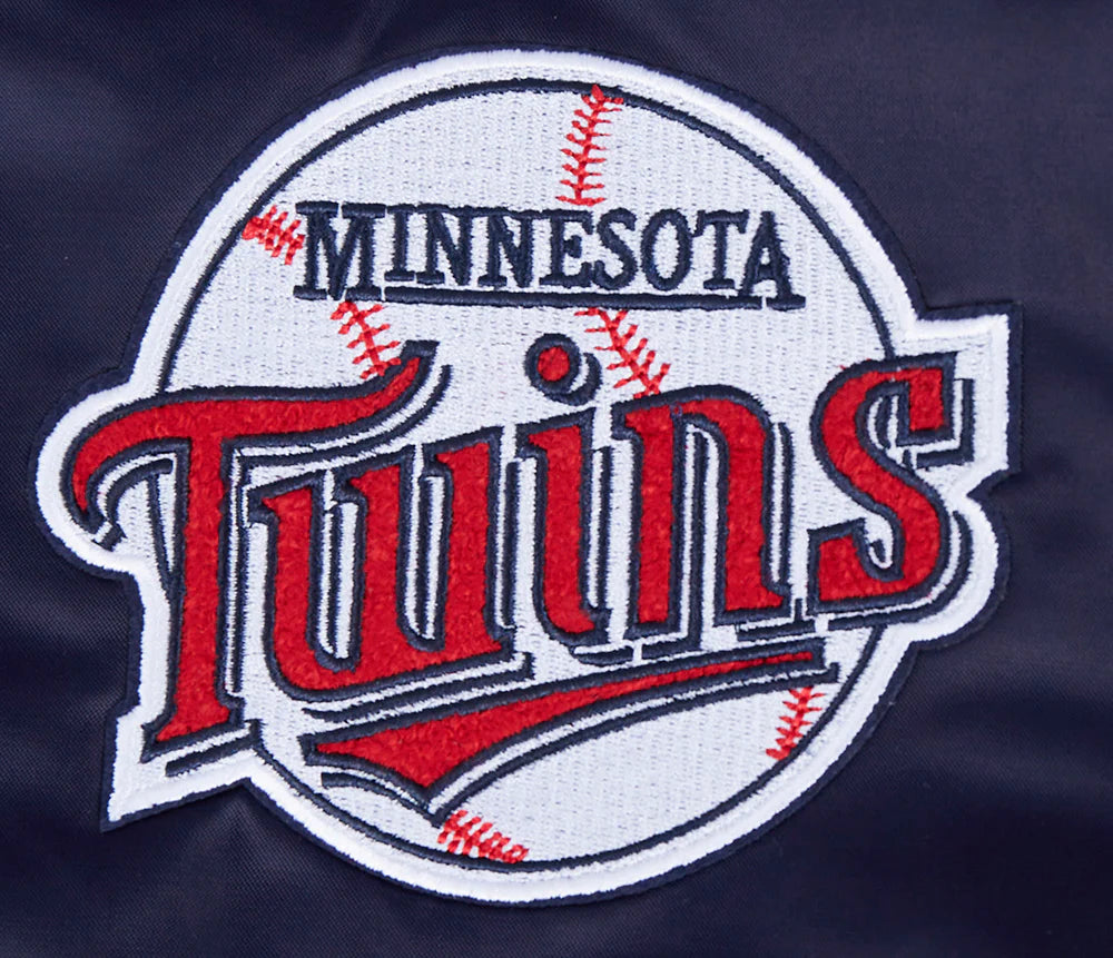 MLB MINNESOTA TWINS RETRO CLASSIC WOMEN'S RIB SATIN JACKET