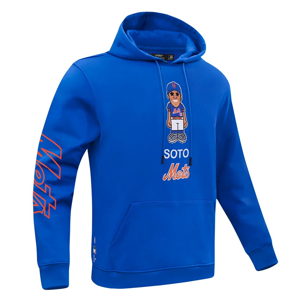 MLB NEW YORK METS JUAN SOTO #22 AVATAR MEN'S FLEECE PULLOVER HOODIE