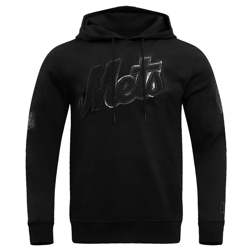 MLB NEW YORK METS TRIPLE BLACK MEN'S PULLOVER HOODIE