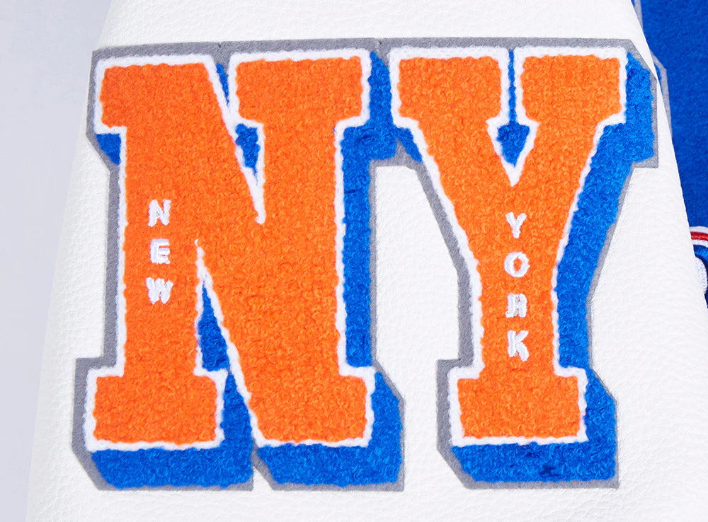 MLB NEW YORK METS MASHUP MEN'S RIB WOOL VARSITY JACKET