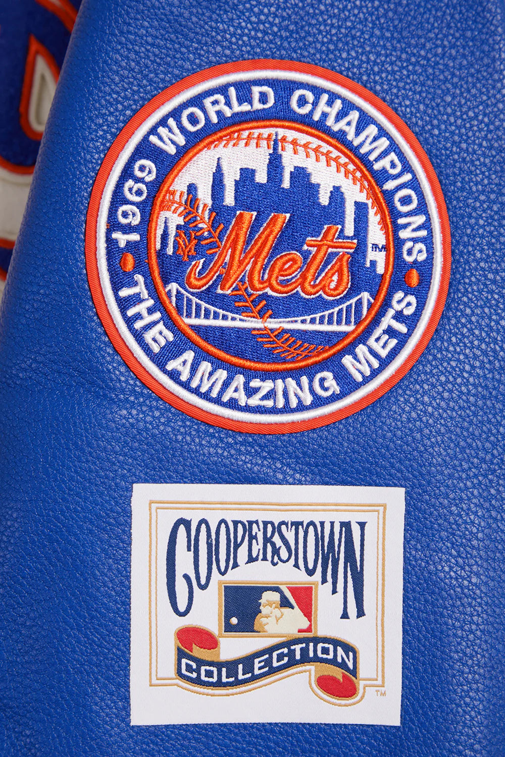 MLB NEW YORK METS RETRO CLASSIC MEN'S RIB WOOL VARSITY JACKET