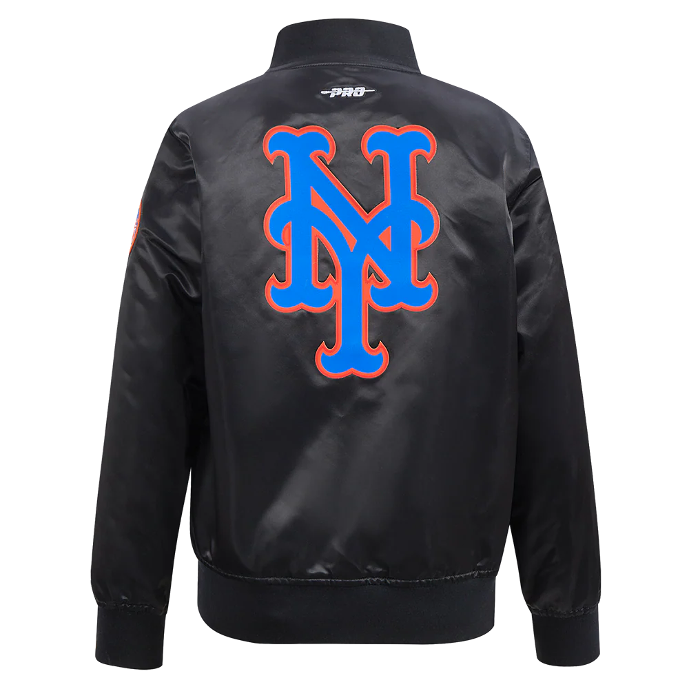 MLB NEW YORK METS CLASSIC BIG BOYS SATIN JACKET