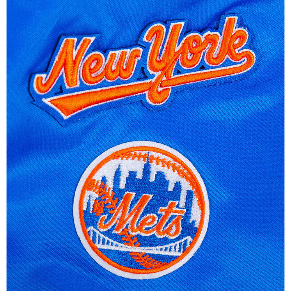 MLB NEW YORK METS RETRO CLASSIC BIG BOYS RIB SATIN JACKET
