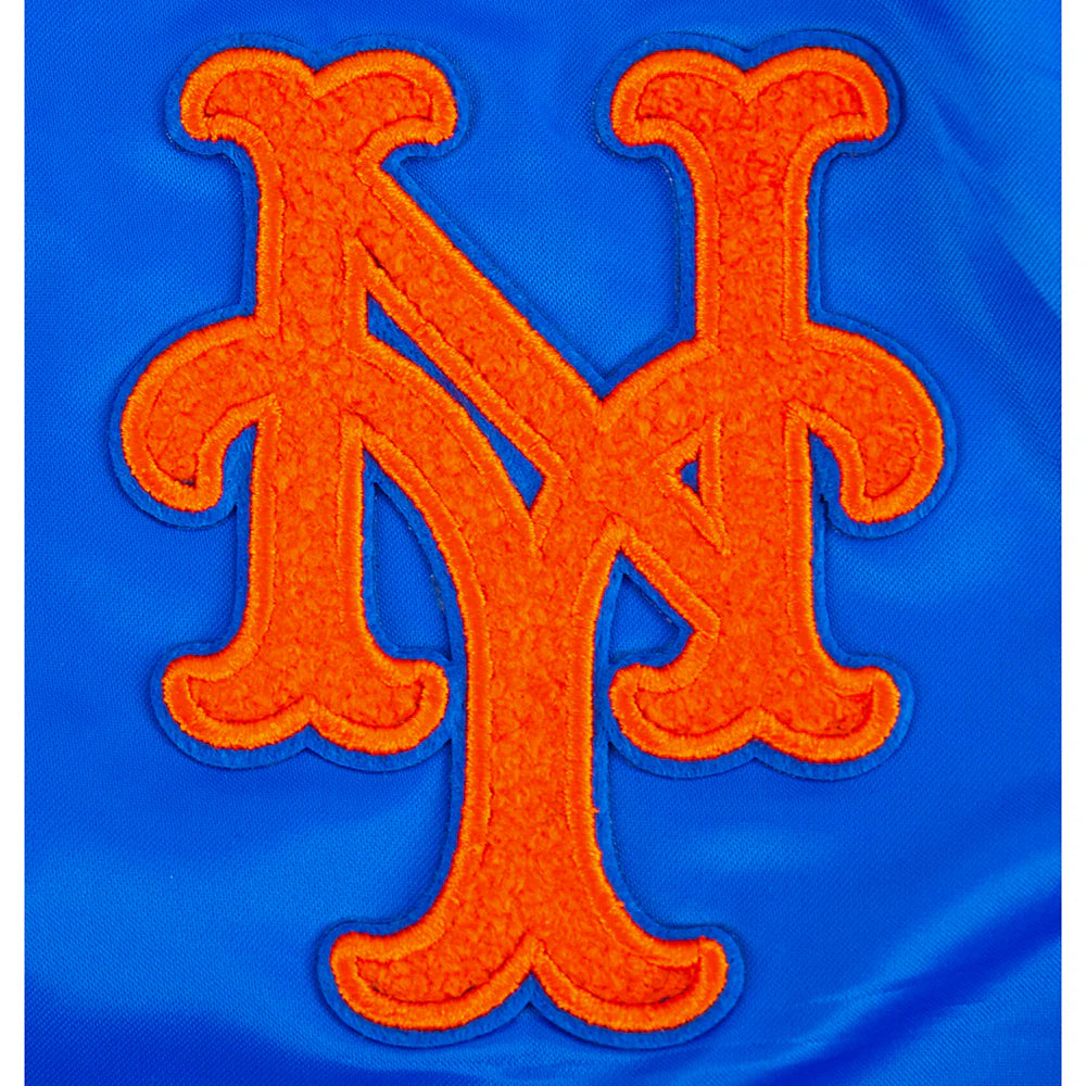 MLB NEW YORK METS RETRO CLASSIC BIG BOYS RIB SATIN JACKET