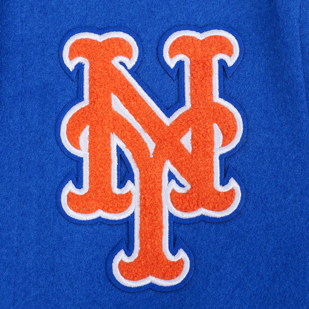 MLB NEW YORK METS CLASSIC BIG BOYS WOOL VARSITY JACKET
