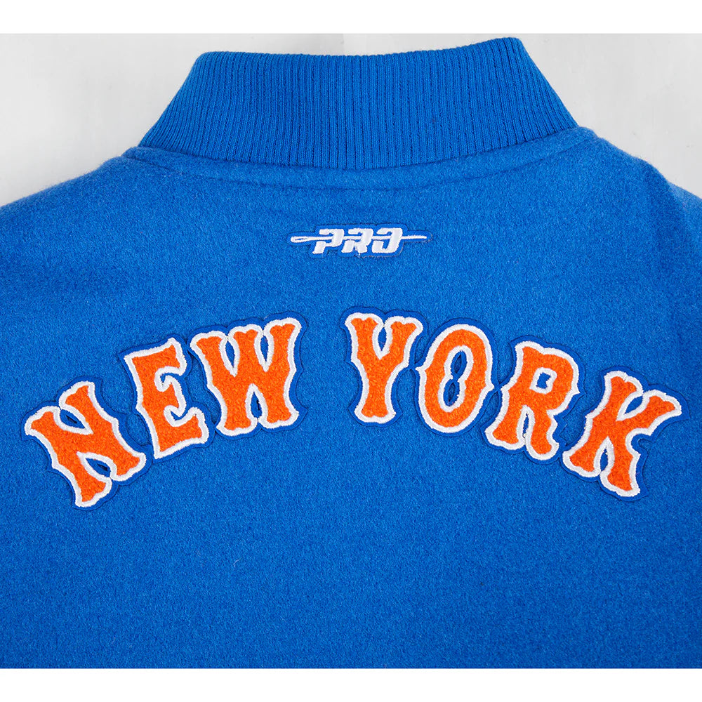 MLB NEW YORK METS CLASSIC LITTLE BOYS WOOL VARSITY JACKET