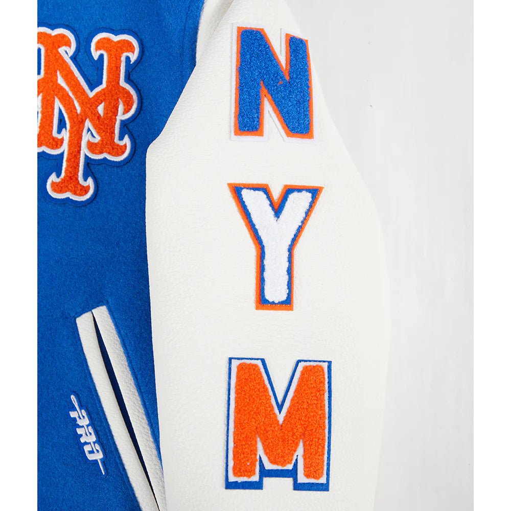 MLB NEW YORK METS CLASSIC LITTLE BOYS WOOL VARSITY JACKET