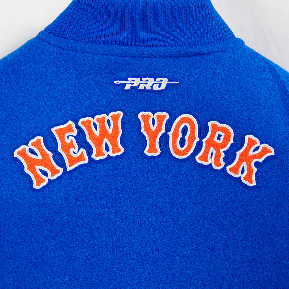 MLB NEW YORK METS CLASSIC TODDLER BOYS WOOL VARSITY JACKET