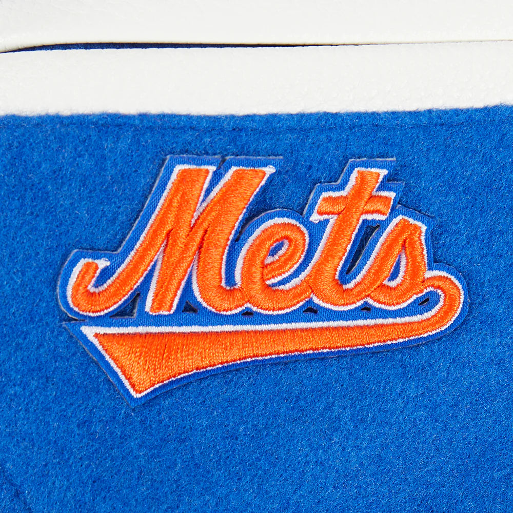 MLB NEW YORK METS RETRO CLASSIC TODDLER BOYS RIB WOOL VARSITY JACKET